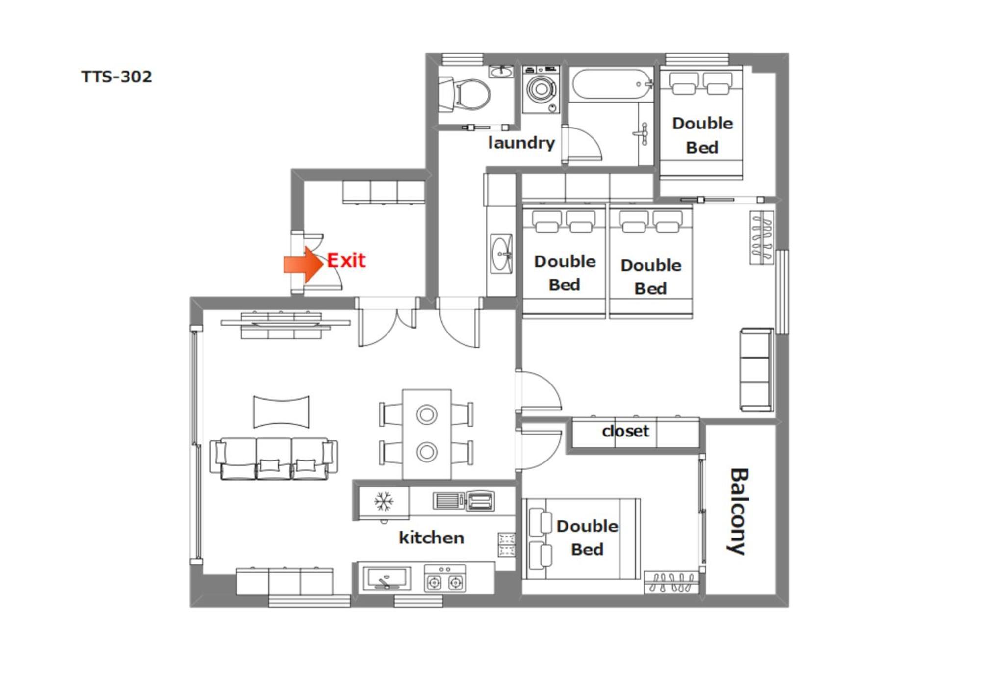 Apartmán 豊月荘 Toyotsuki Ósaka Exteriér fotografie